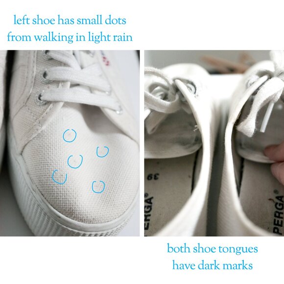 Unisex White Platform Canvas Trainers 👟 SUPERGA - Picture 8 of 8